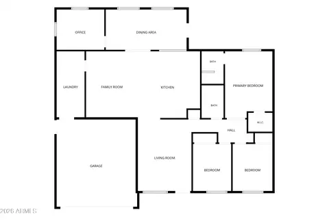 Floorplan - 2353 E Hampton Ave, Mesa, AZ 85204 photo 1 of 1