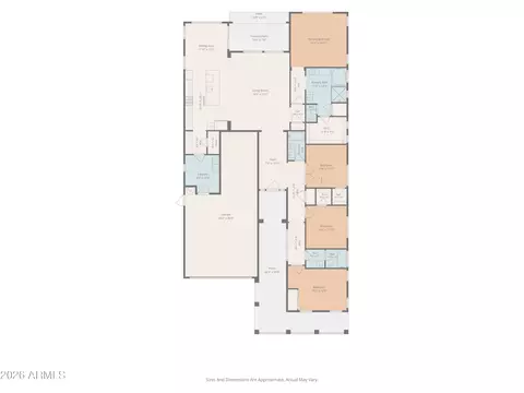 Floorplan - 4442 E Fairbrook St, Mesa, AZ 85205 photo 1 of 1