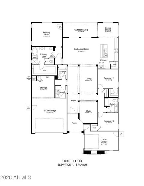 Floorplan - 10713 E Stearn Ave, Mesa, AZ 85212 photo 1 of 2