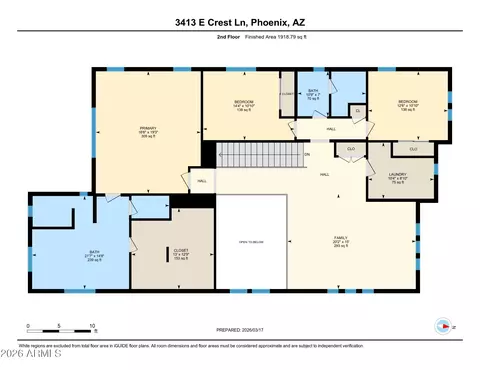 Floorplan - 3413 E Crest Ln, Phoenix, AZ 85050 photo 2 of 4