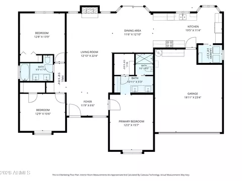 Floorplan - 1350 W Escarpa St, Mesa, AZ 85201 photo 2 of 2
