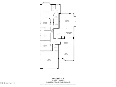 Floorplan - 4038 E Orion St, Gilbert, AZ 85234 photo 2 of 3