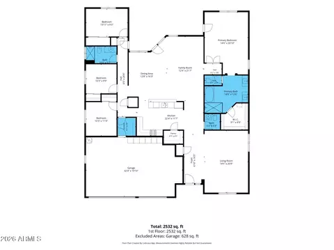 Floorplan - 907 E Gary Ln, Phoenix, AZ 85042 photo 1 of 2