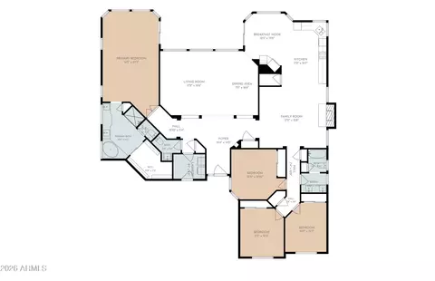 Floorplan - 4639 E La Mirada Way, Phoenix, AZ 85044 photo 1 of 1