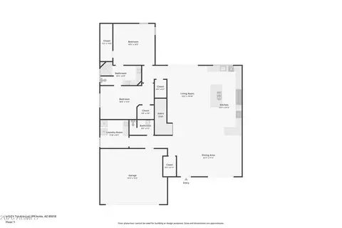 Floorplan - 4410 E Turney Ave, Phoenix, AZ 85018 photo 1 of 6