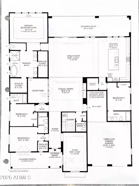 Floorplan - 3731 E Boot Track Trl, Gilbert, AZ 85296 photo 1 of 1