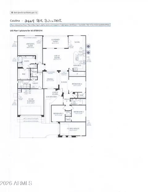 Floorplan - 10953 E Tripoli Ave, Mesa, AZ 85212 photo 1 of 2