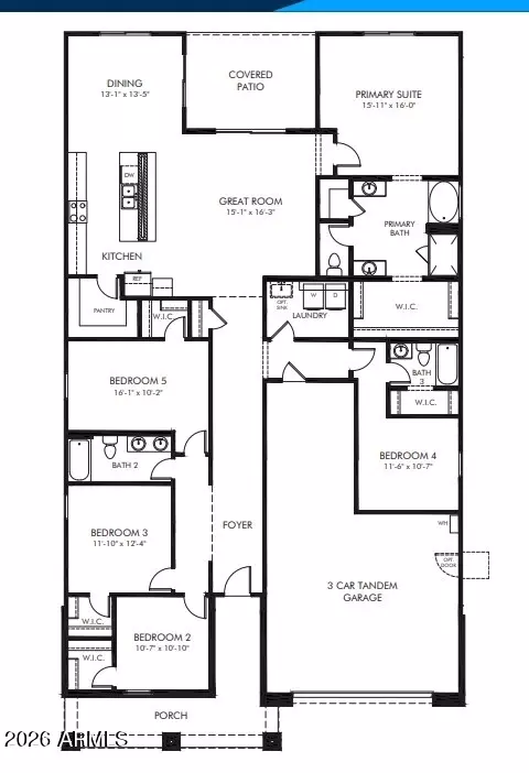 Floorplan - 1033 W Flatiron Trl, Apache Junction, AZ 85120 photo 1 of 1