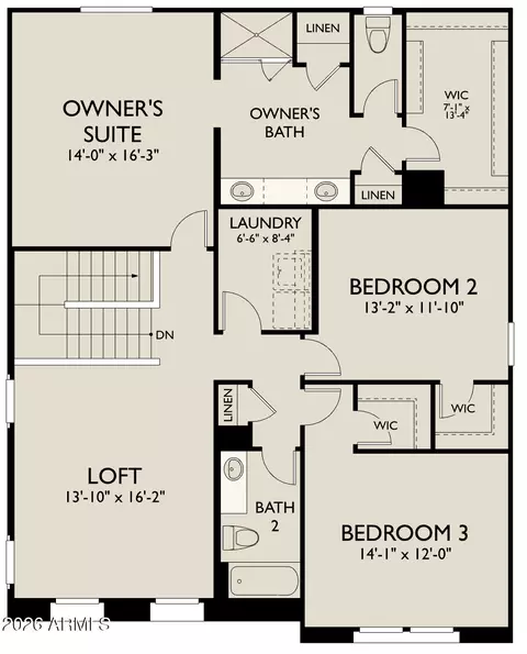Floorplan - 9341 E Spiral Ave, Mesa, AZ 85212 photo 2 of 2