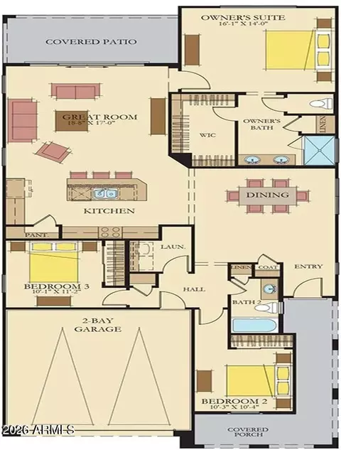 Floorplan - 2914 E Sunland Ave, Phoenix, AZ 85040 photo 1 of 1