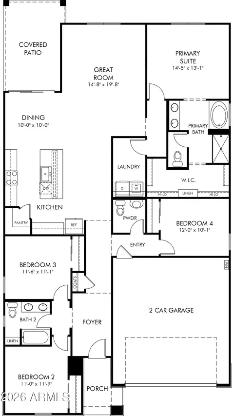 Floorplan - 30583 W Hackberry Ln, Buckeye, AZ 85396 photo 1 of 1