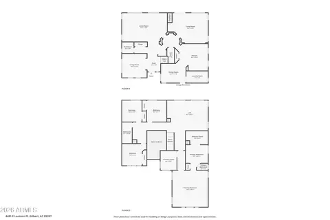 Floorplan - 4481 E Lantern Pl, Gilbert, AZ 85297 photo 3 of 3