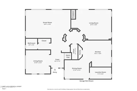 Floorplan - 4481 E Lantern Pl, Gilbert, AZ 85297 photo 2 of 3
