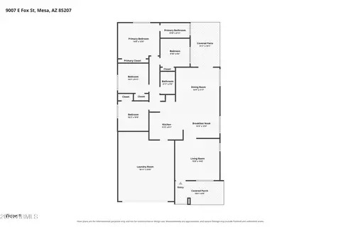 Floorplan - 9007 E Fox St, Mesa, AZ 85207 photo 1 of 1