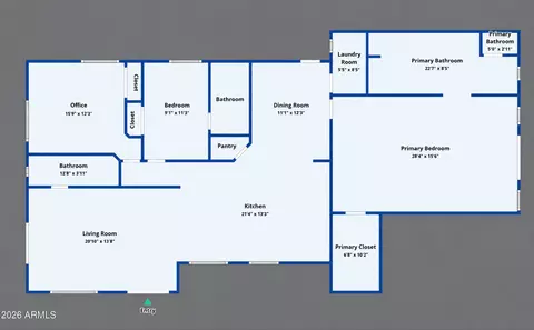Floorplan - 4145 E Glenrosa Ave, Phoenix, AZ 85018 photo 1 of 1
