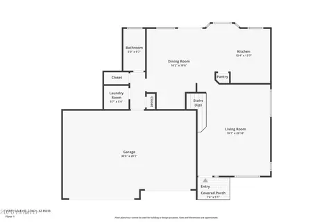 Floorplan - 1908 S Saddle St, Gilbert, AZ 85233 photo 1 of 9