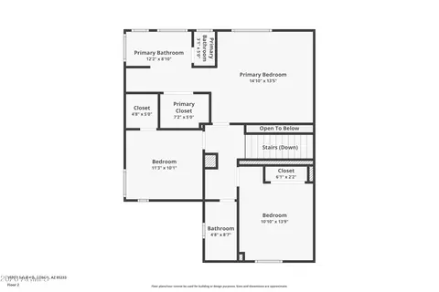 Floorplan - 1908 S Saddle St, Gilbert, AZ 85233 photo 2 of 9