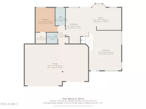 Floorplan - 1908 S Saddle St, Gilbert, AZ 85233 photo 9 of 9