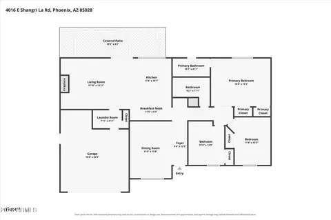 Floorplan - 4016 E Shangri La Rd, Phoenix, AZ 85028 photo 1 of 1