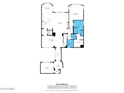 Floorplan - 3726 E Cat Balue Dr, Phoenix, AZ 85050 photo 1 of 3