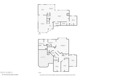 Floorplan - 931 Encinas Ave, Gilbert, AZ 85234 photo 3 of 3