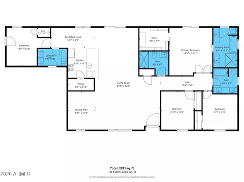 Floorplan - 9619 N 33rd St, Phoenix, AZ 85028 photo 1 of 2