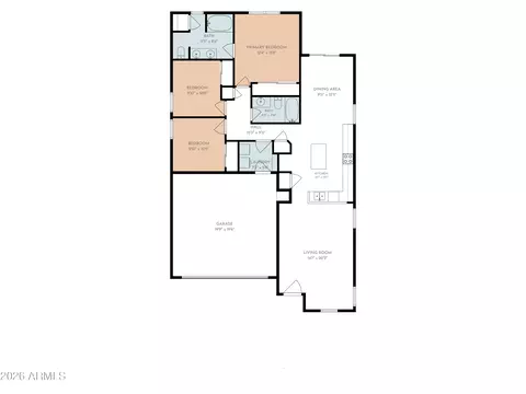 Floorplan - 3742 E Jasper Dr, Gilbert, AZ 85296 photo 1 of 2
