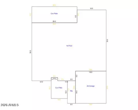 Floorplan - 1861 E Harvard Dr, Tempe, AZ 85283 photo 1 of 1