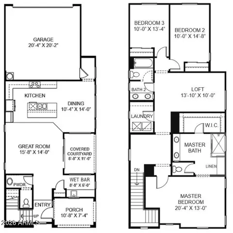 Floorplan - 3801 E Robert St, Gilbert, AZ 85295 photo 1 of 1