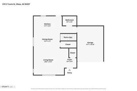 Floorplan - 319 S Travis --, Mesa, AZ 85208 photo 1 of 2