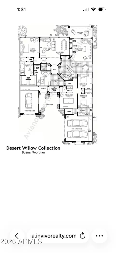 Floorplan - 3948 E Parkside Ln, Phoenix, AZ 85050 photo 1 of 1
