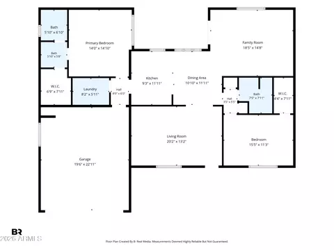 Floorplan - 8040 E Meseto Ave, Mesa, AZ 85209 photo 1 of 1