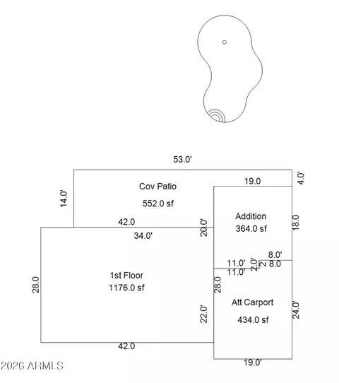 Floorplan - 3421 E Paradise Dr, Phoenix, AZ 85028 photo 1 of 1