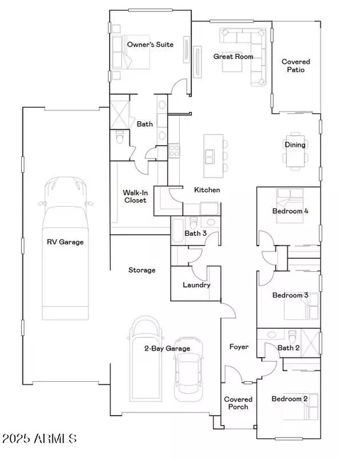 Floorplan - 8026 W Rowel Rd, Peoria, AZ 85383 photo 1 of 1