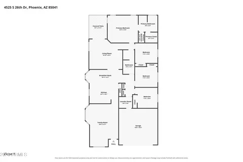 Floorplan - 4525 S 26th Dr, Phoenix, AZ 85041 photo 1 of 1