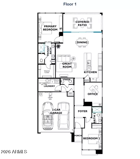 Floorplan - 18151 E Spring Valley Ct, Rio Verde, AZ 85263 photo 1 of 2