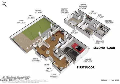 Floorplan - 1429 Elgin St, Gilbert, AZ 85295 photo 1 of 2