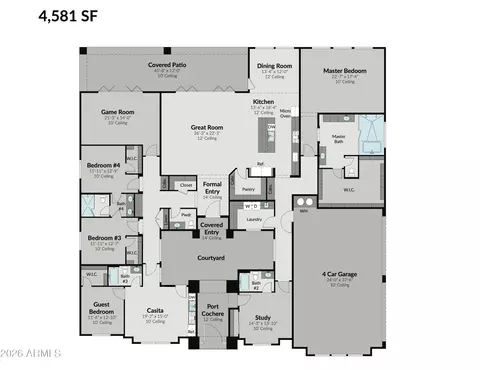 Floorplan - 608 E Leisure Ln, Phoenix, AZ 85086 photo 1 of 1
