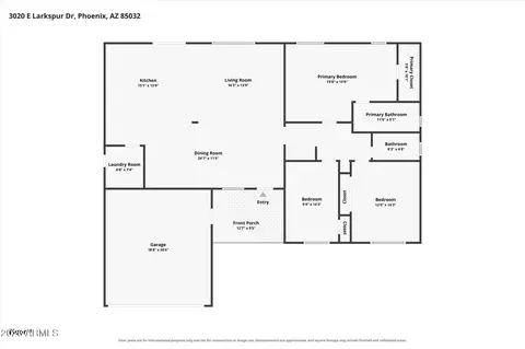 Floorplan - 3020 E Larkspur Dr, Phoenix, AZ 85032 photo 1 of 1