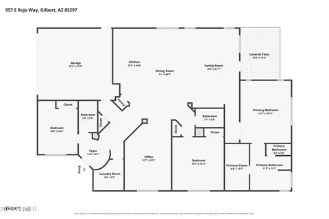 Floorplan - 957 E Rojo Way, Gilbert, AZ 85297 photo 2 of 2