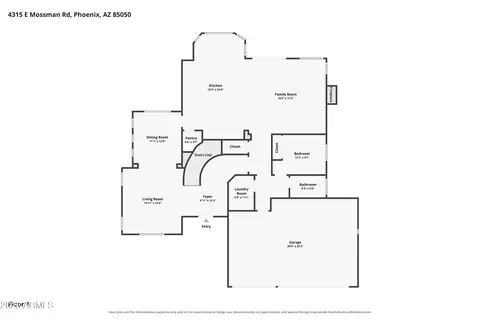 Floorplan - 4315 E Mossman Rd, Phoenix, AZ 85050 photo 1 of 2