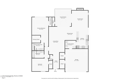 Floorplan - 1110 E Orangewood Ave, Phoenix, AZ 85020 photo 1 of 2