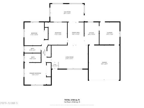 Floorplan - 6337 E Des Moines St, Mesa, AZ 85205 photo 2 of 2