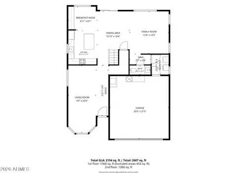 Floorplan - 1301 E Sierra Madre Ave, Gilbert, AZ 85296 photo 1 of 2