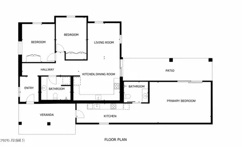 Floorplan - 358 E Whitton Ave, Phoenix, AZ 85012 photo 1 of 1