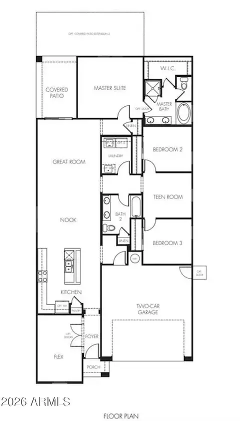 Floorplan - 9907 E Tungsten Dr, Mesa, AZ 85212 photo 2 of 2
