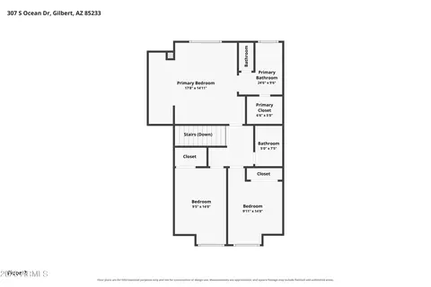 Floorplan - 307 S Ocean Dr, Gilbert, AZ 85233 photo 3 of 3