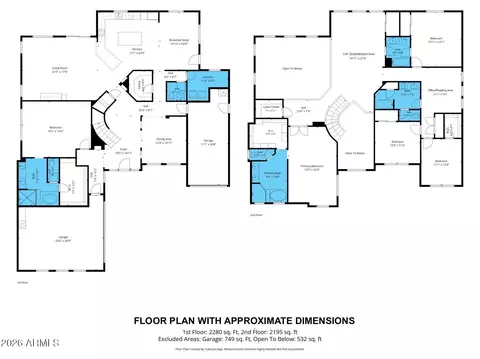 Floorplan - 965 E Benrich Dr, Gilbert, AZ 85295 photo 3 of 3