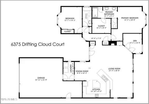 Floorplan - 6375 E Drifting Cloud Ct, Cornville, AZ 86325 photo 1 of 1