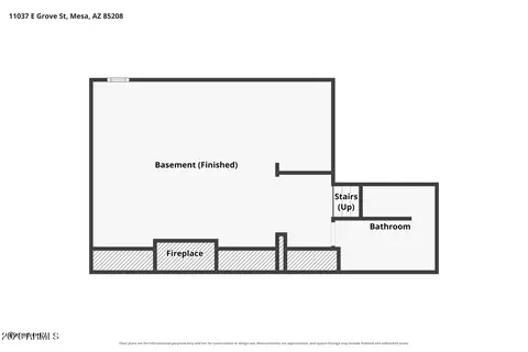 Floorplan - 11037 E Grove St, Mesa, AZ 85208 photo 3 of 3